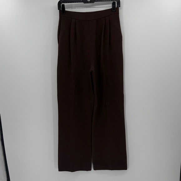 St. John Collection Women's Pull on Santana Knit Pants - Chocolate - 6